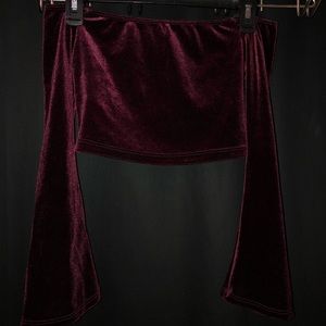 Off the shoulder crop top